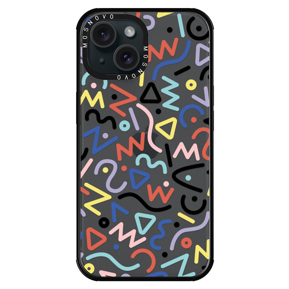 Doodle Art Phone Case - iPhone 15 Case - MOSNOVO