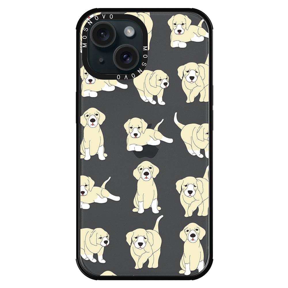 Golden Retriever Phone Case - iPhone 15 Case Black