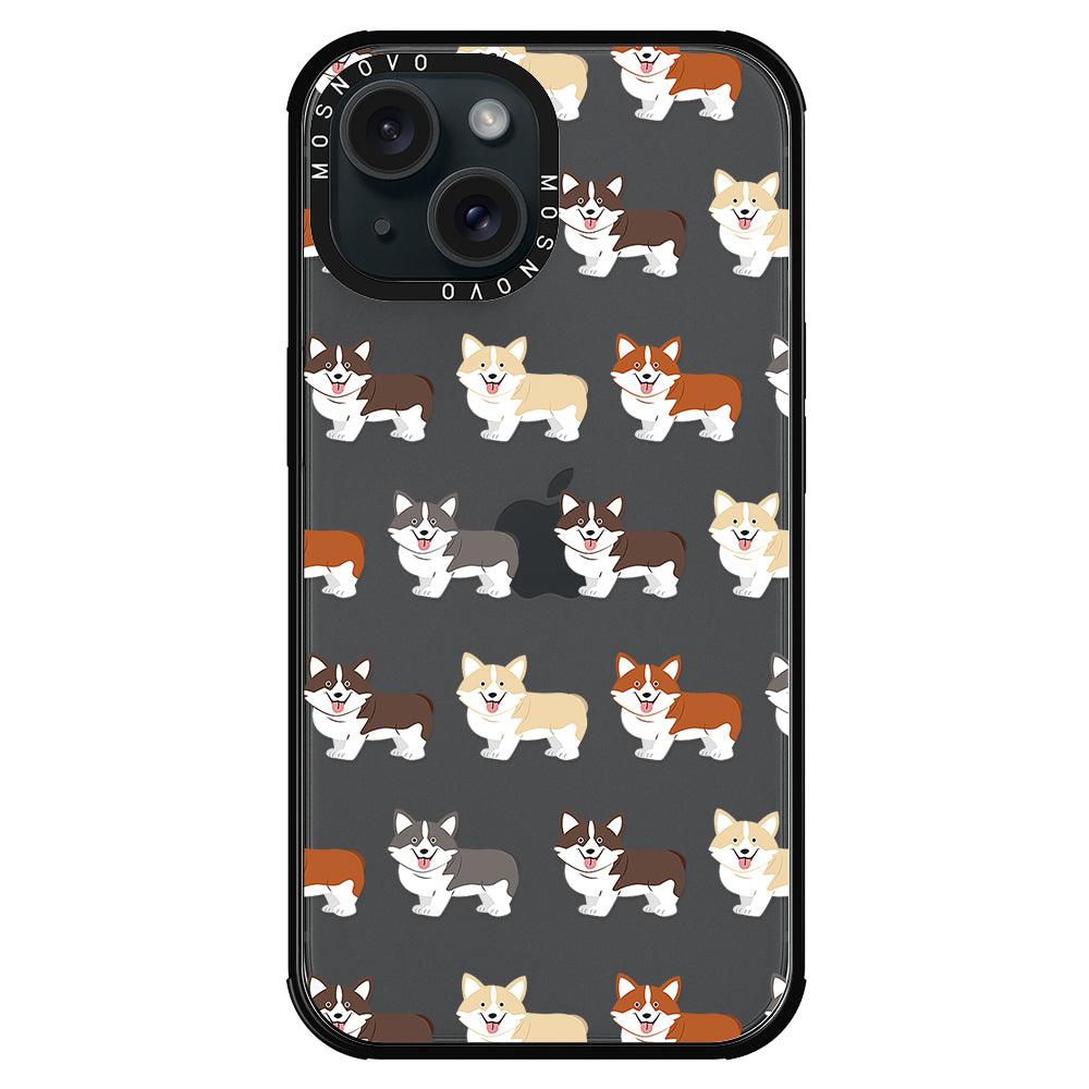 Cute Corgi Phone Case - iPhone 15 Plus Case - MOSNOVO