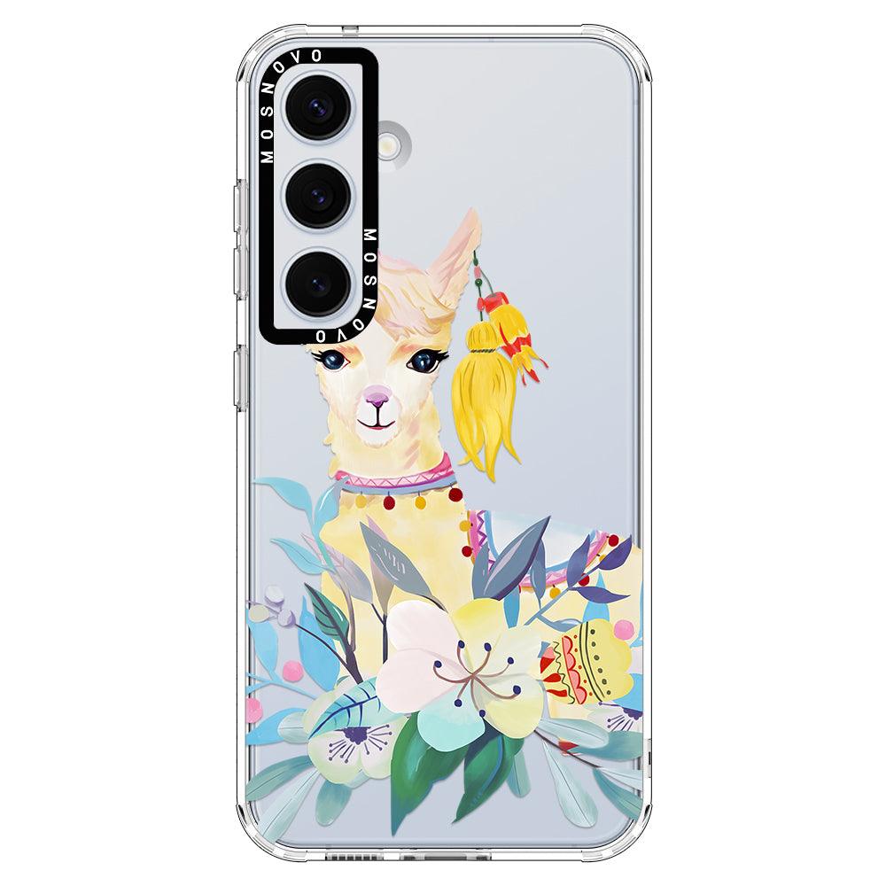 Boho Llama Phone Case - Samsung Galaxy S24 Case - MOSNOVO