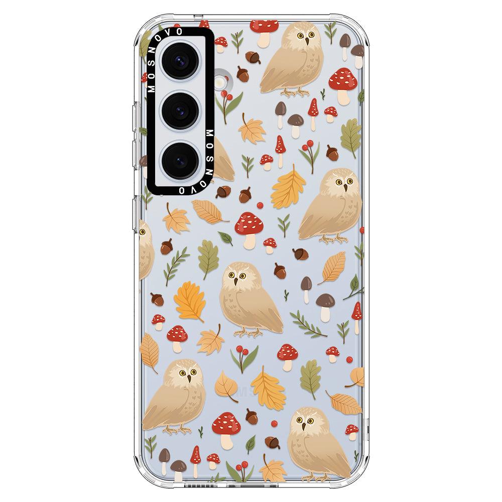 Autumn Owl Phone Case - Samsung Galaxy S24 Case - MOSNOVO