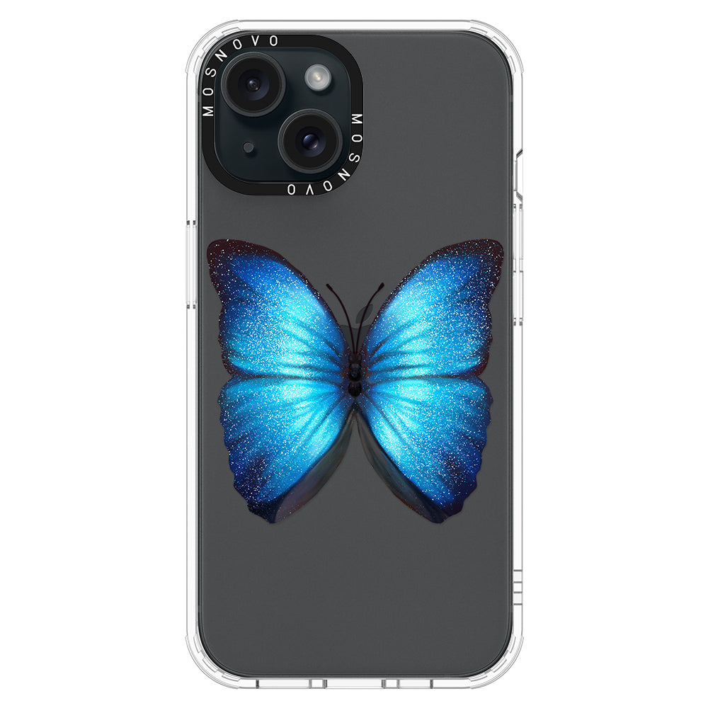 Shimmering Butterfly Phone Case - iPhone 15 Plus Case - MOSNOVO