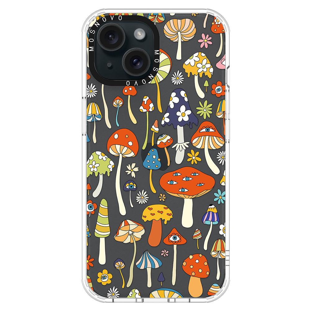 Mushroom Art Phone Case - iPhone 15 Plus Case - MOSNOVO