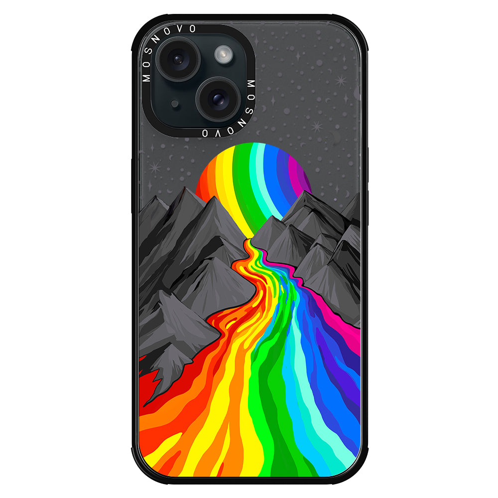 Rainbow Landscape Phone Case - iPhone 15 Plus Case - MOSNOVO