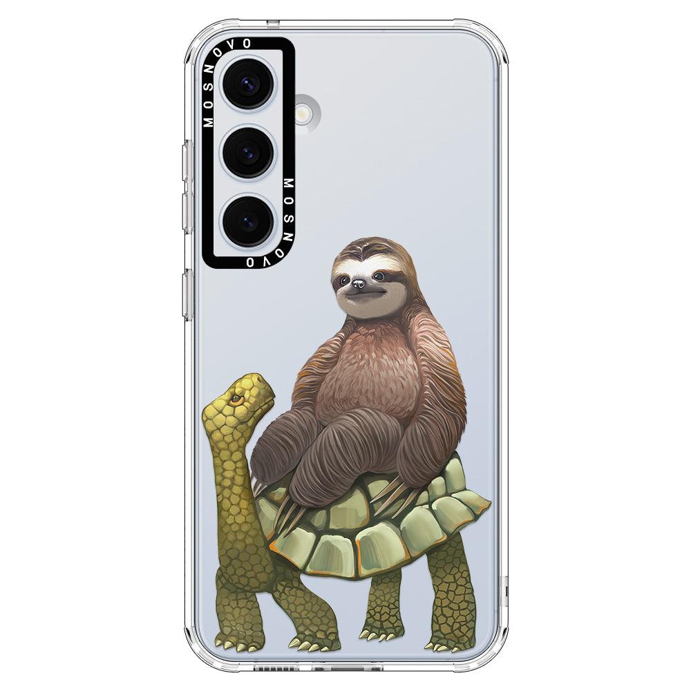 Sloth Turtle Phone Case - Samsung Galaxy S24 Case - MOSNOVO