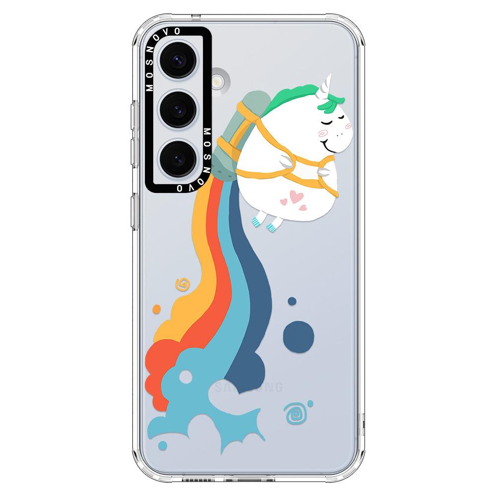 Rainbow Unicorn Phone Case - Samsung Galaxy S24 Case - MOSNOVO