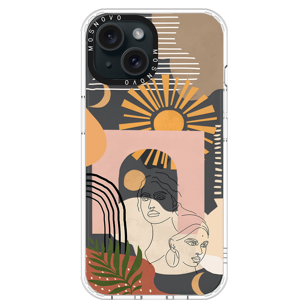 Modern Collage Art Phone Case - iPhone 15 Case - MOSNOVO