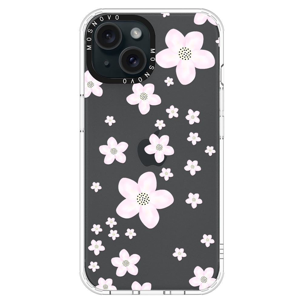 Pink Cherry Blossom Phone Case - iPhone 15 Case - MOSNOVO