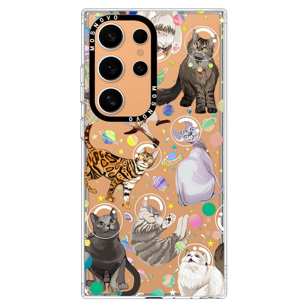 Space Cat Phone Case - Samsung Galaxy S24 Ultra Case - MOSNOVO