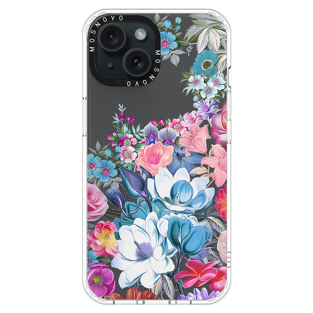 Magnolia Flower Phone Case - iPhone 15 Case - MOSNOVO