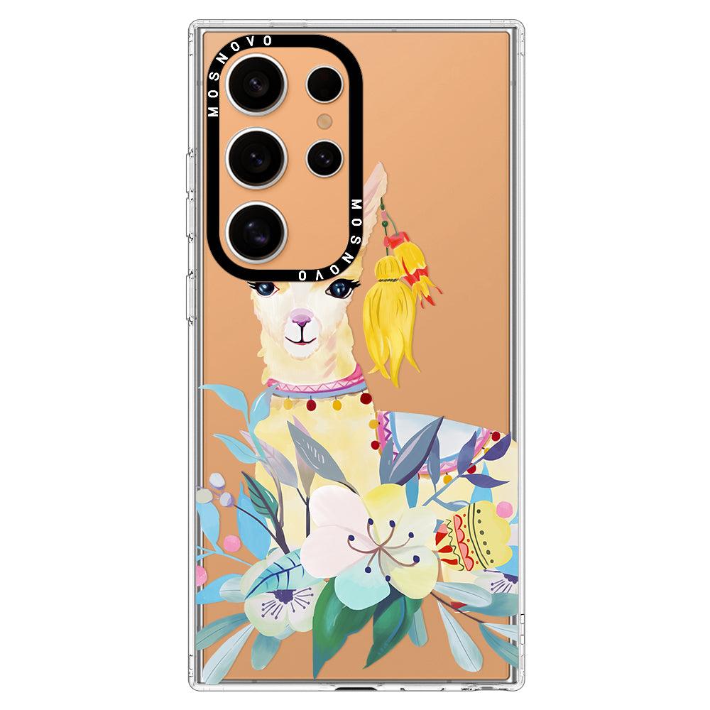 Boho Llama Phone Case - Samsung Galaxy S24 Ultra Case - MOSNOVO