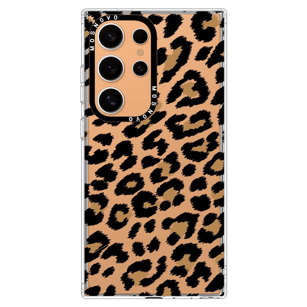 Leopard Print Phone Case - Samsung Galaxy S24 Ultra Case - MOSNOVO