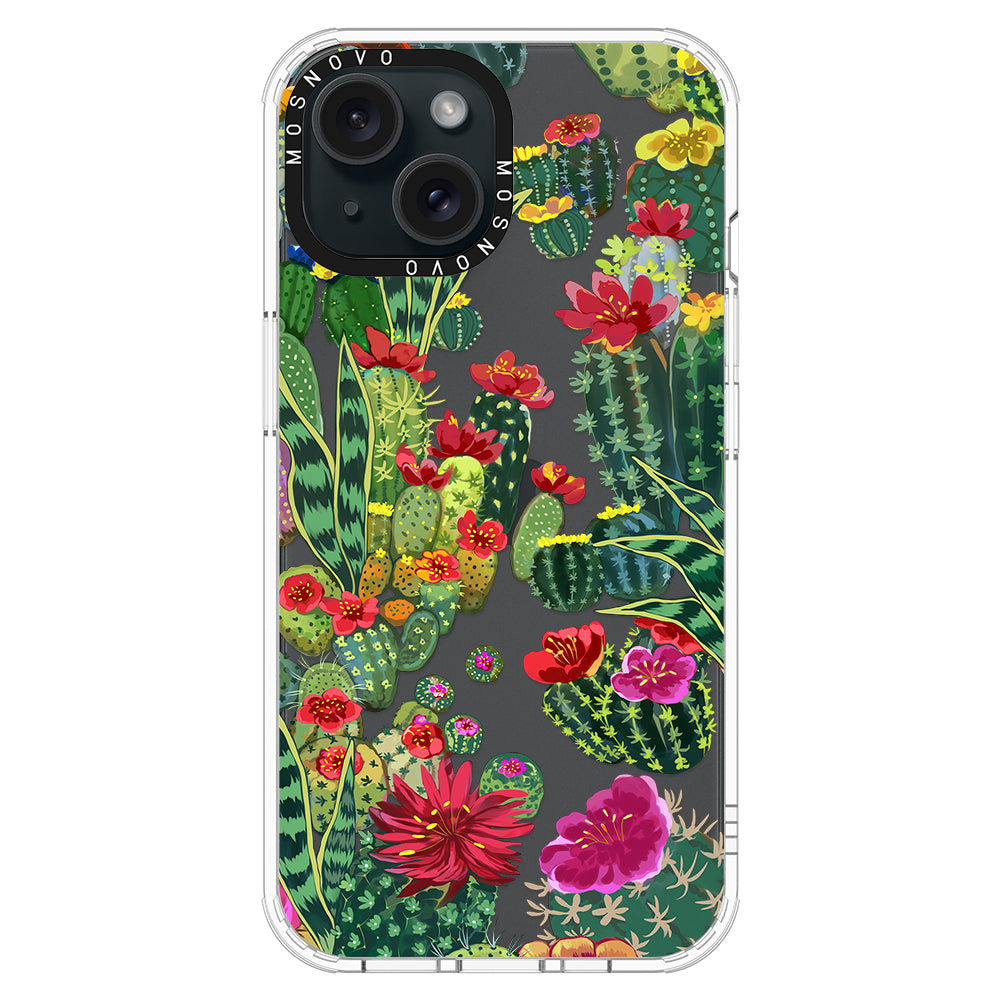 Cactus Garden Phone Case - iPhone 15 Case - MOSNOVO