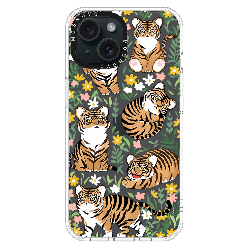 Cute Tiger Phone Case - iPhone 15 Case - MOSNOVO