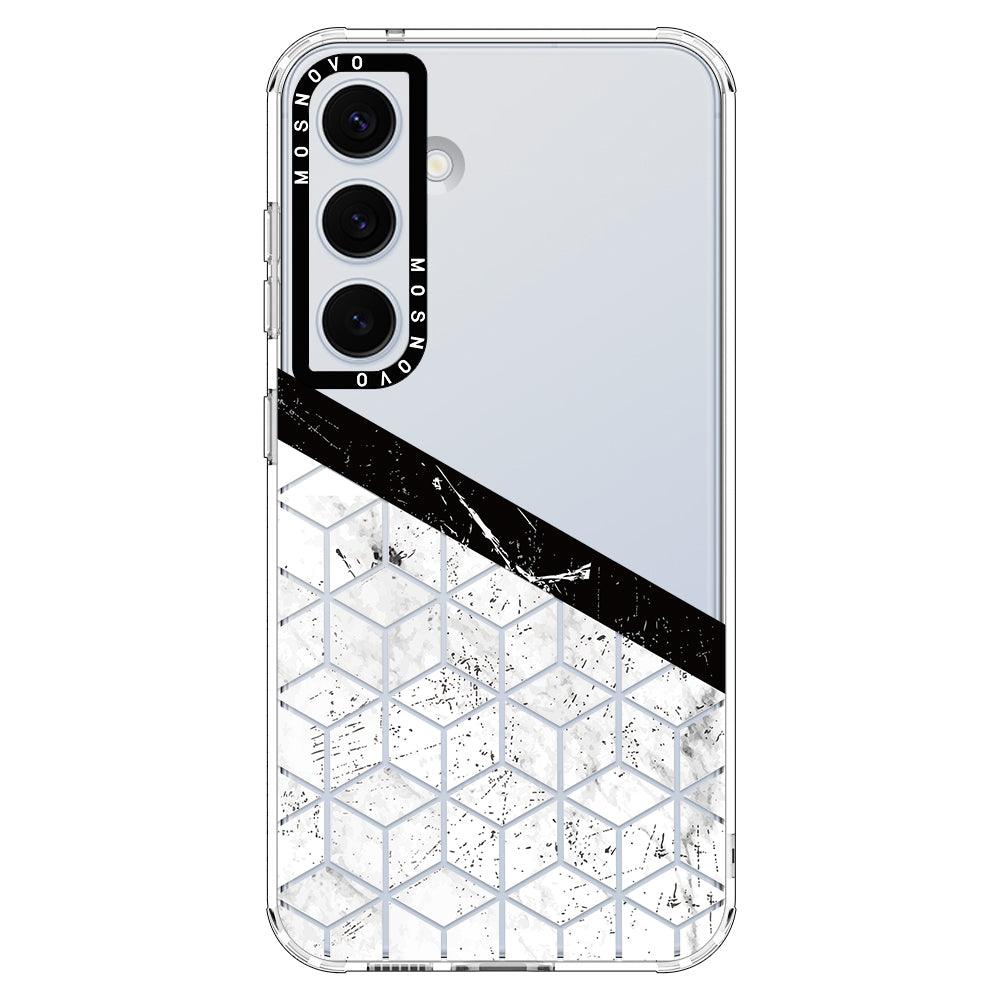 Marble Block Art Phone Case - Samsung Galaxy S24 Case - MOSNOVO