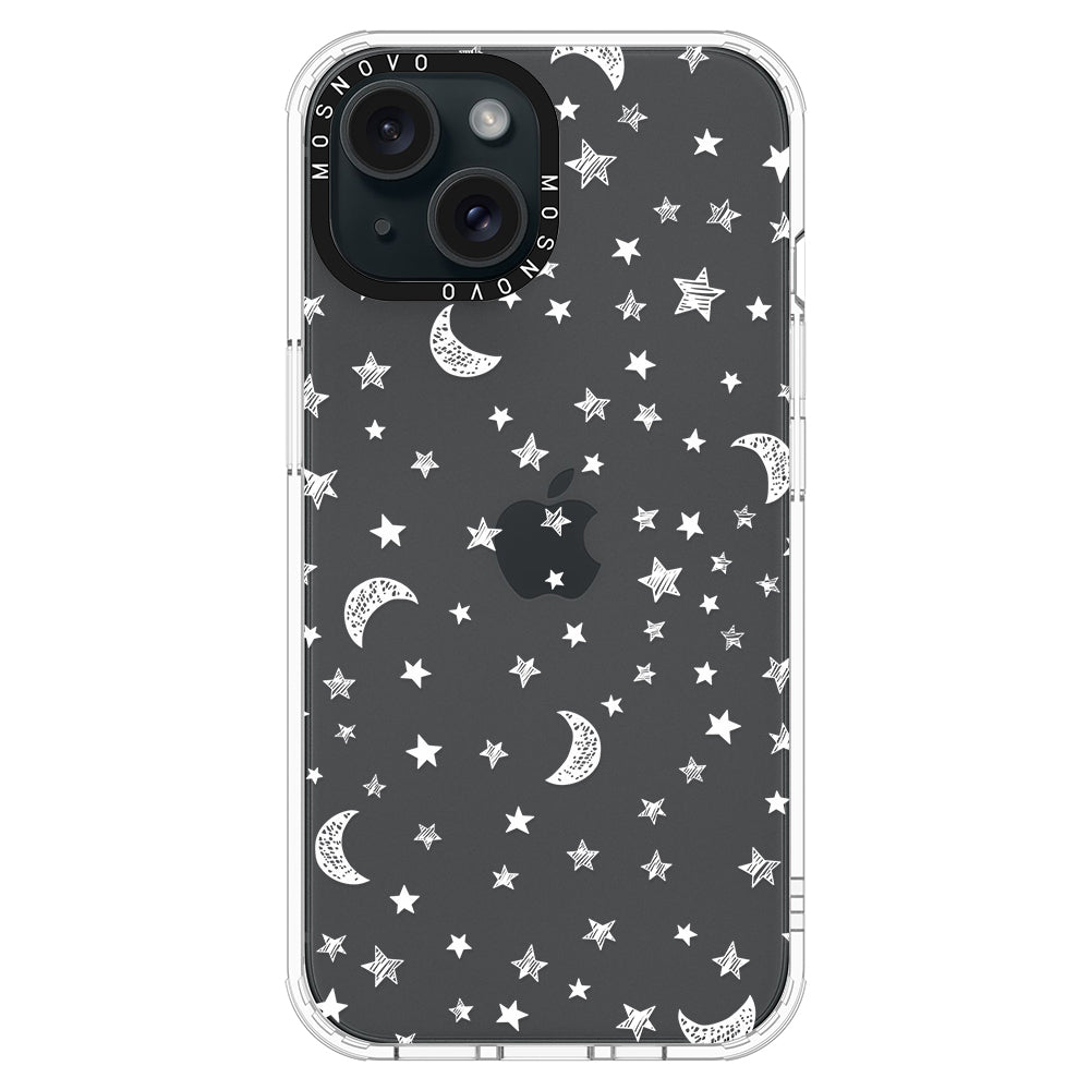 Night Moon Sky Phone Case - iPhone 15 Case - MOSNOVO