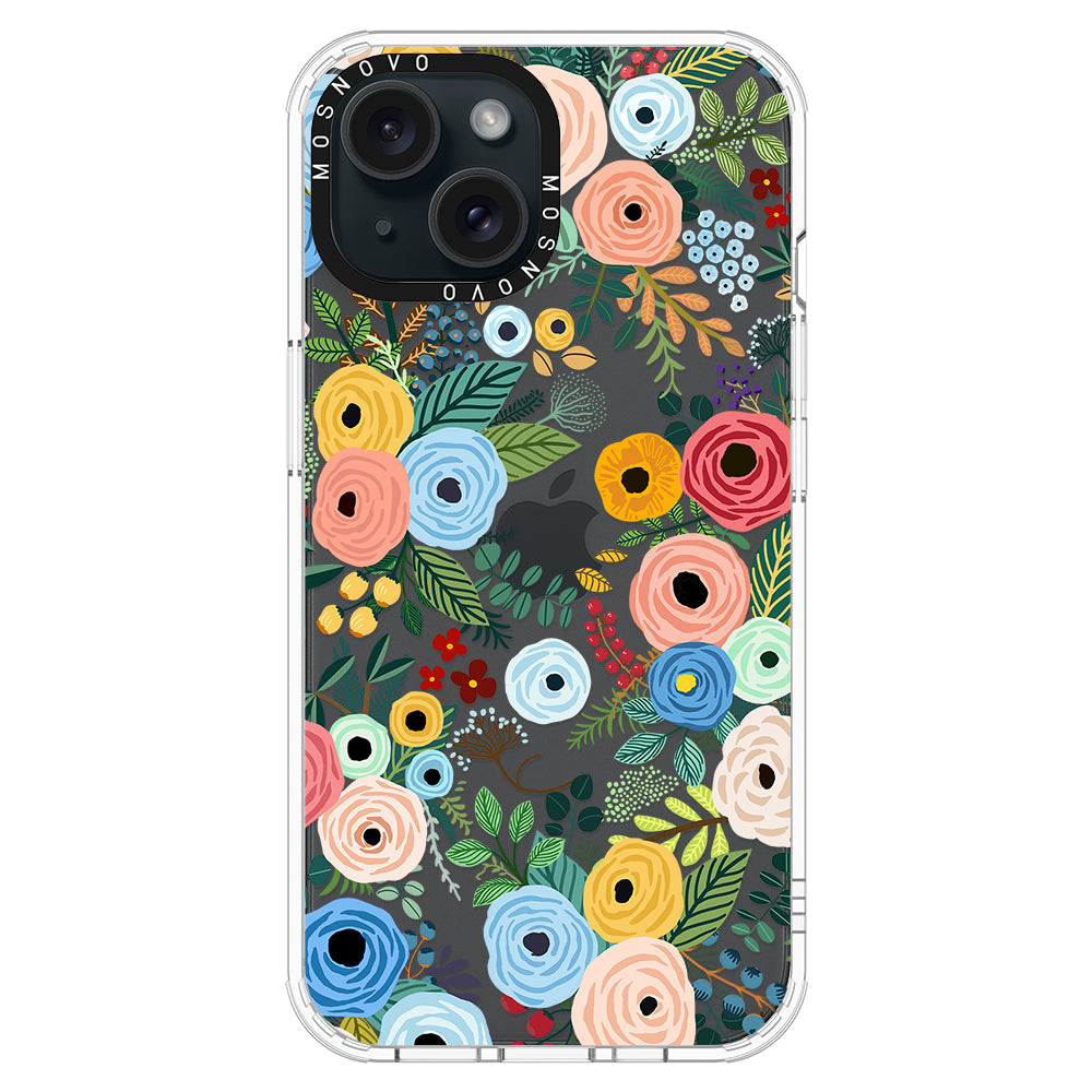 Pastel Perfection Flower Phone Case - iPhone 15 Plus Case - MOSNOVO