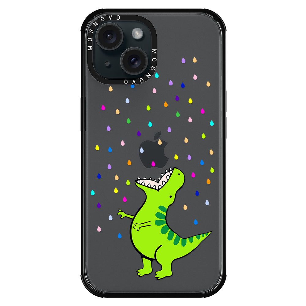 Rainbow Dinosaur Phone Case - iPhone 15 Case - MOSNOVO