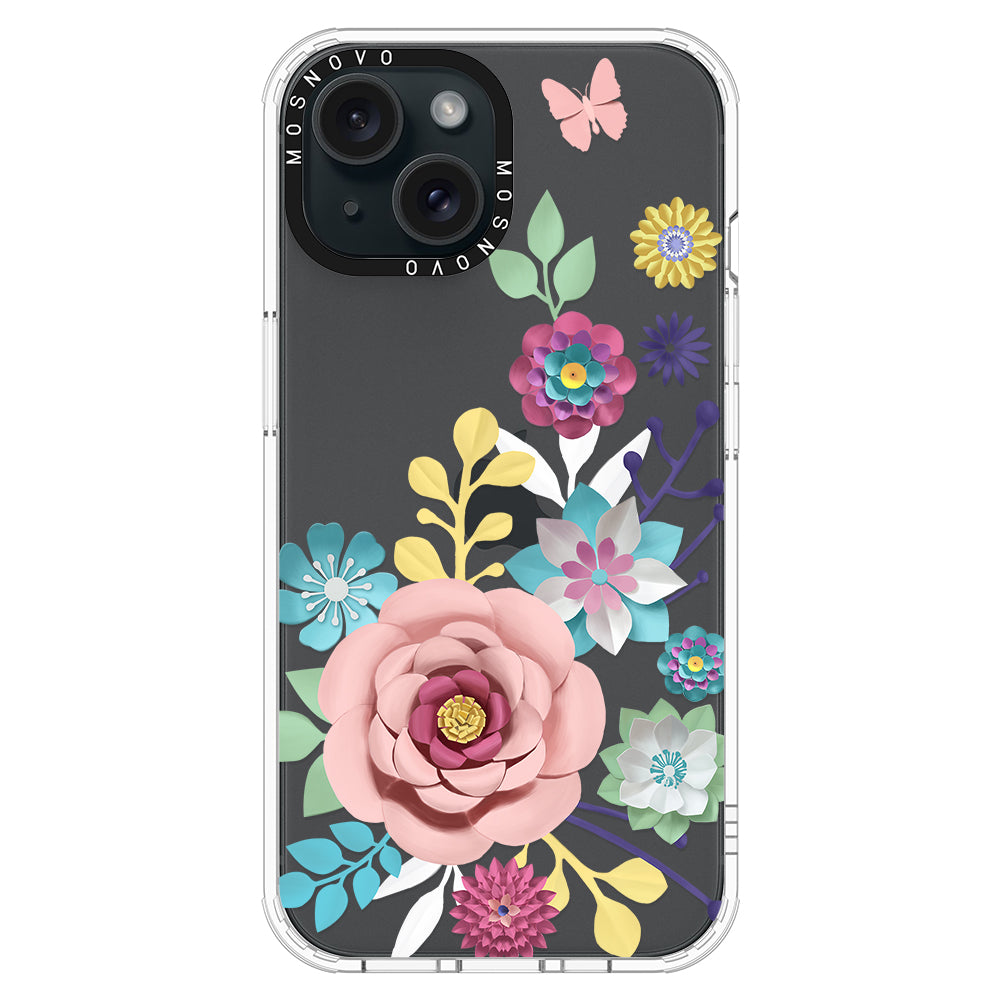 3D Floral Phone Case - iPhone 15 Plus Case - MOSNOVO