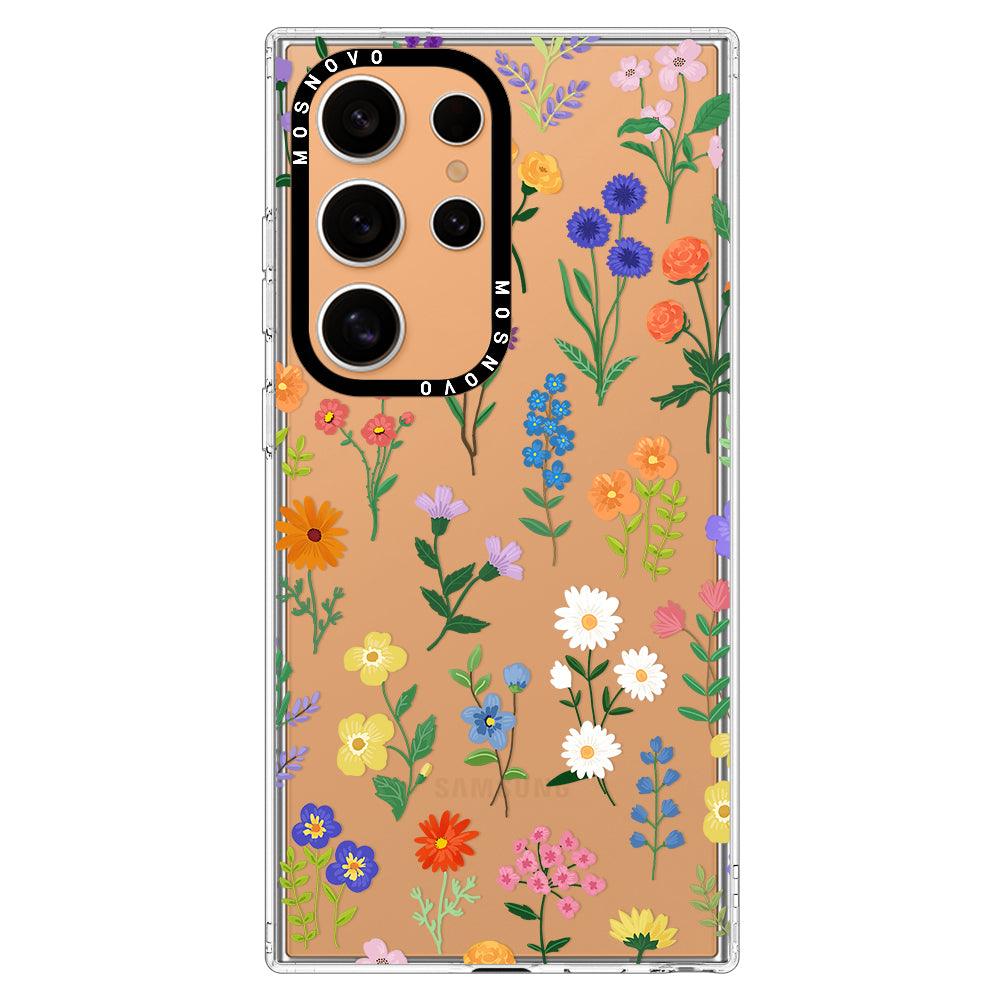 Botanical Floral Phone Case - Samsung Galaxy S24 Ultra Case - MOSNOVO