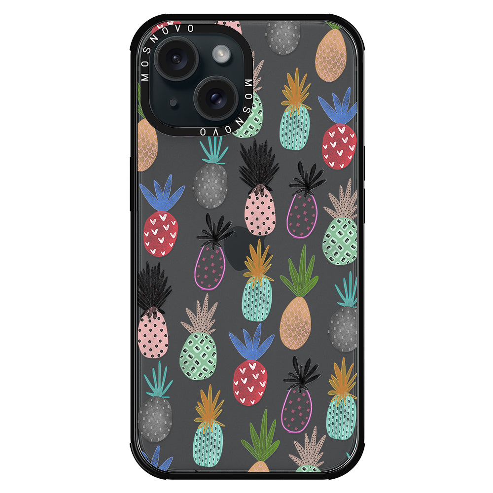 Cute Pineapple Phone Case - iPhone 15 Plus Case - MOSNOVO