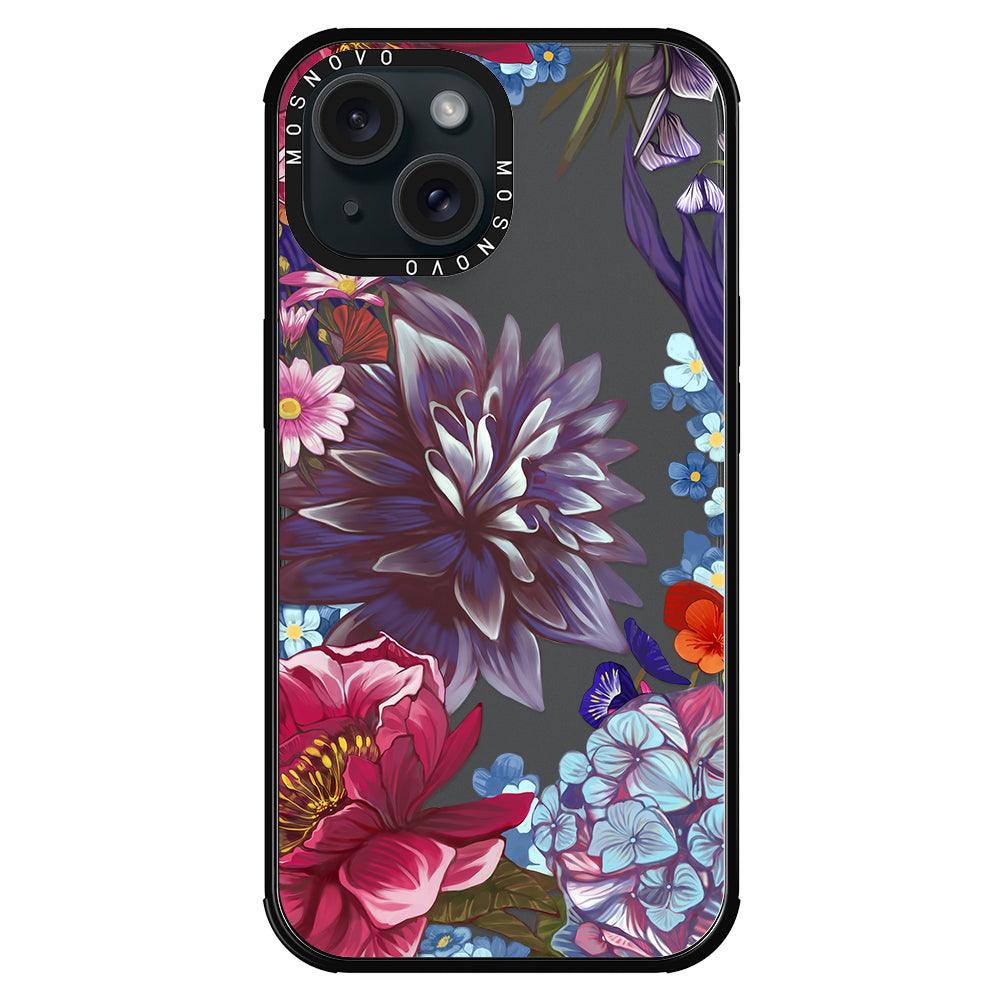 Blue Lilacs Phone Case - iPhone 15 Plus Case - MOSNOVO