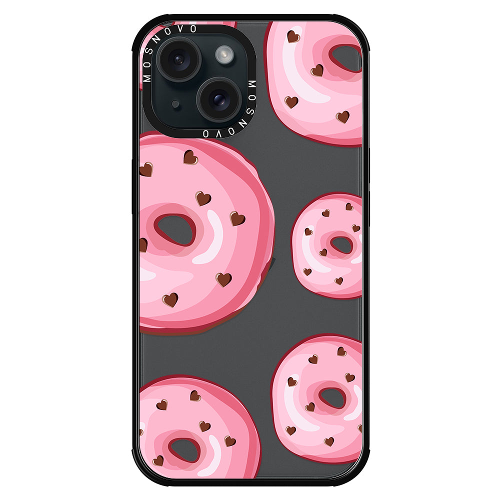 Pink Donuts Phone Case - iPhone 15 Case - MOSNOVO