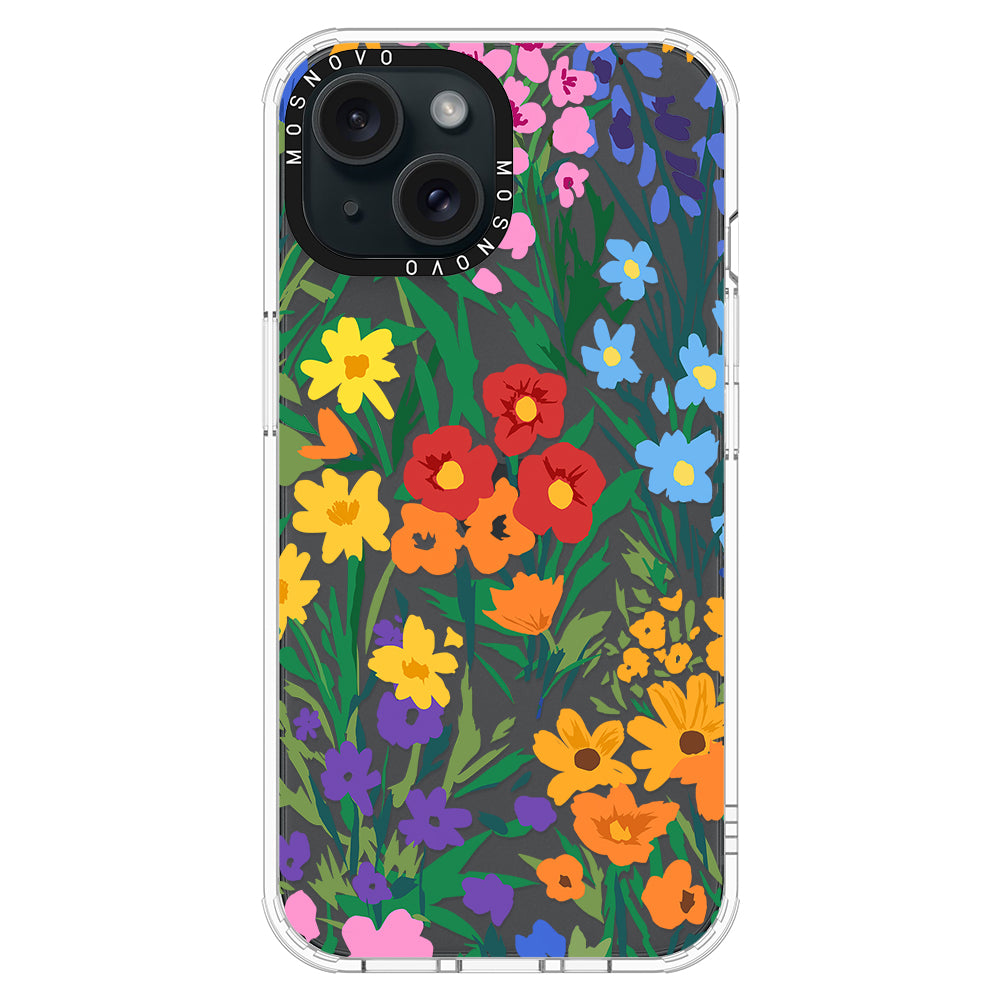 Spring Botanical Flower Floral Phone Case - iPhone 15 Plus Case - MOSNOVO