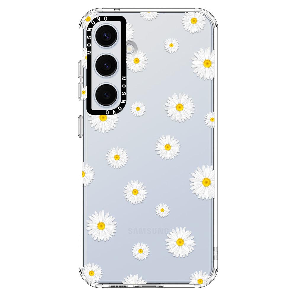 Daisy Floral Flower Phone Case - Samsung Galaxy S24 Case - MOSNOVO