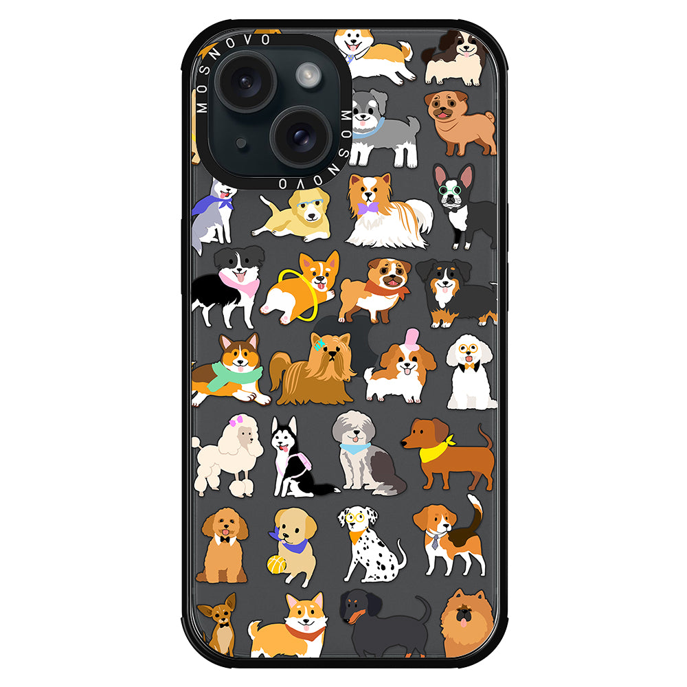 Cute Puppy Phone Case - iPhone 15 Case - MOSNOVO