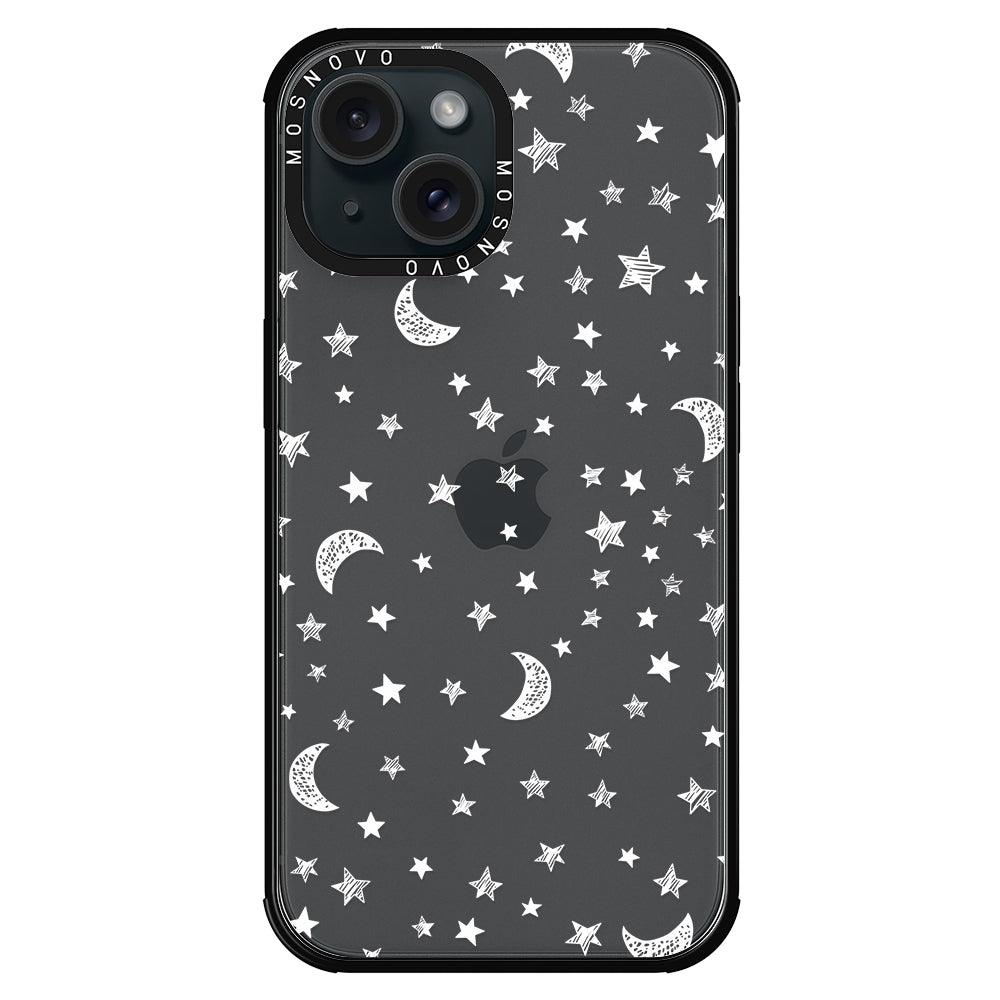 Night Moon Sky Phone Case - iPhone 15 Case - MOSNOVO