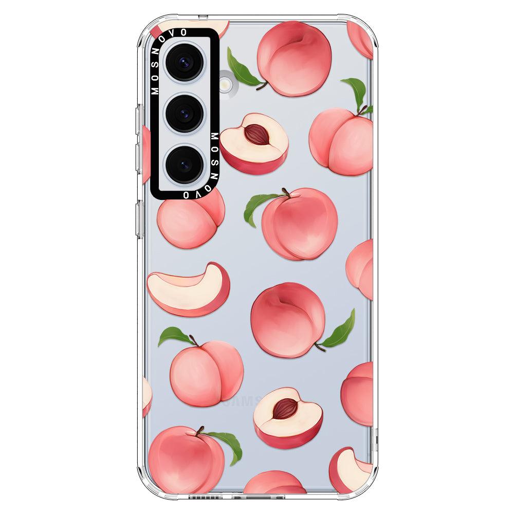 Cute Peach Phone Case - Samsung Galaxy S24 Case - MOSNOVO