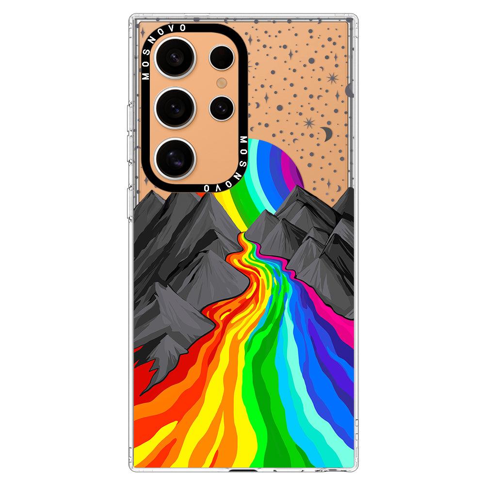 Rainbow Volcano Phone Case - Samsung Galaxy S24 Ultra Case - MOSNOVO