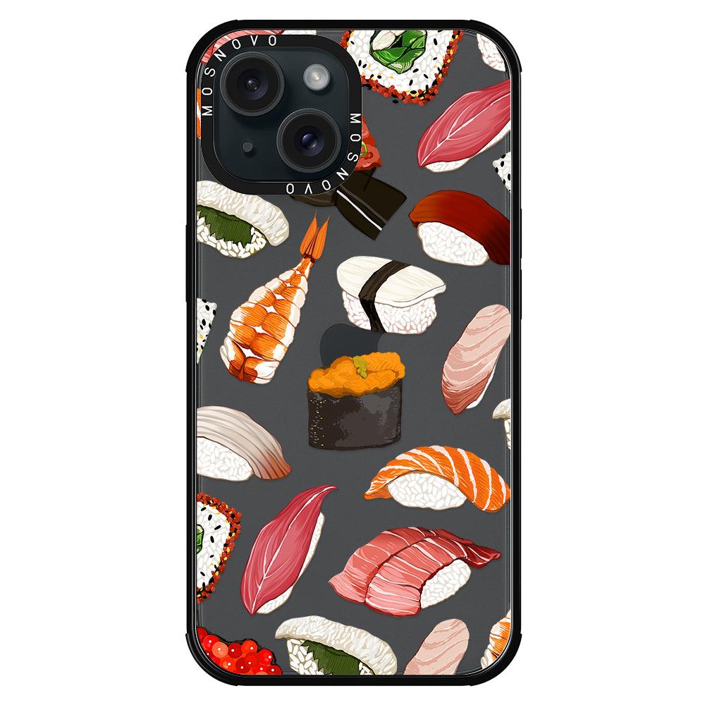 Mixed Sushi Phone Case - iPhone 15 Plus Case - MOSNOVO