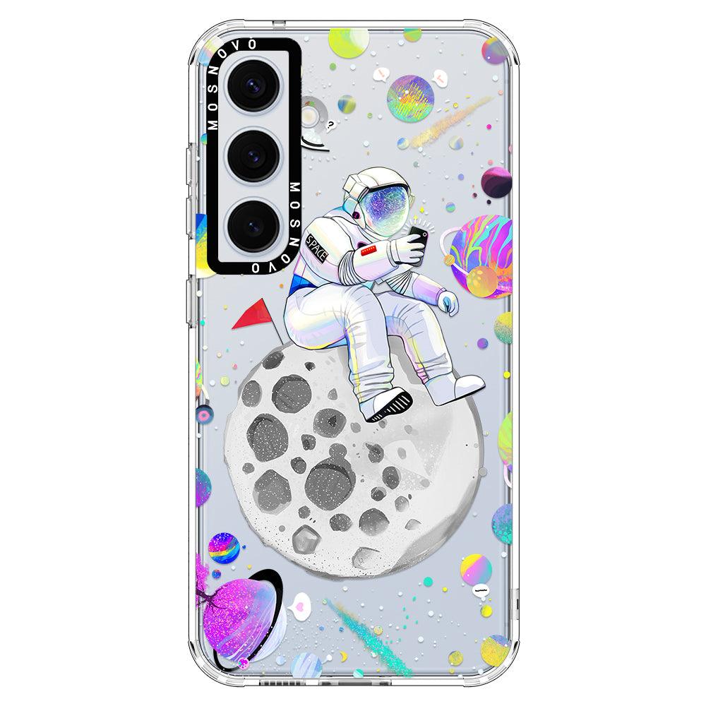 Astronaut Selfie Phone Case - Samsung Galaxy S24 Case - MOSNOVO