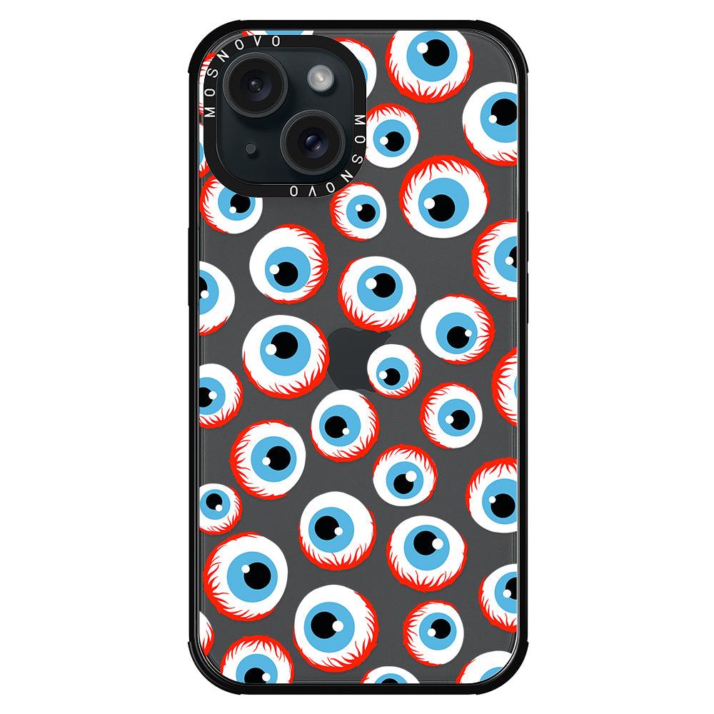 Scary Eyeball Phone Case - iPhone 15 Plus Case - MOSNOVO