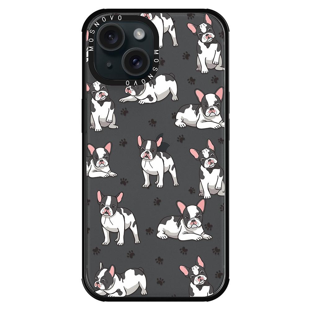 French Bulldog Phone Case - iPhone 15 Case Black