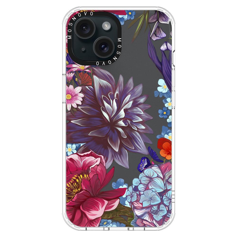 Blue Lilacs Phone Case - iPhone 15 Plus Case - MOSNOVO