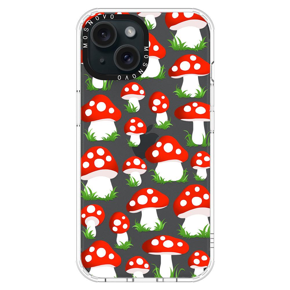 Cute Mushroom Phone Case - iPhone 15 Case - MOSNOVO