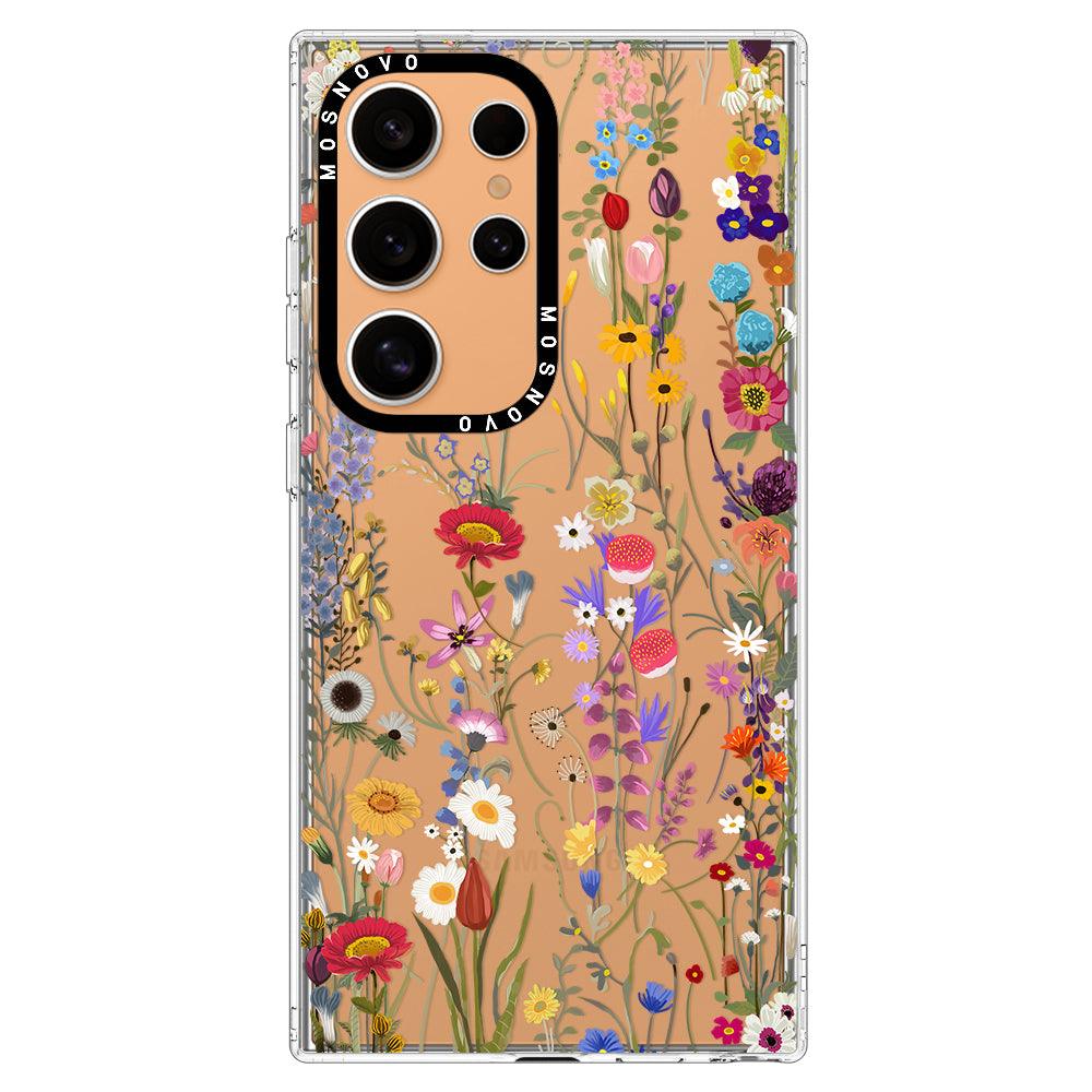 Wildflower Meadow Phone Case - Samsung Galaxy S24 Ultra Case - MOSNOVO