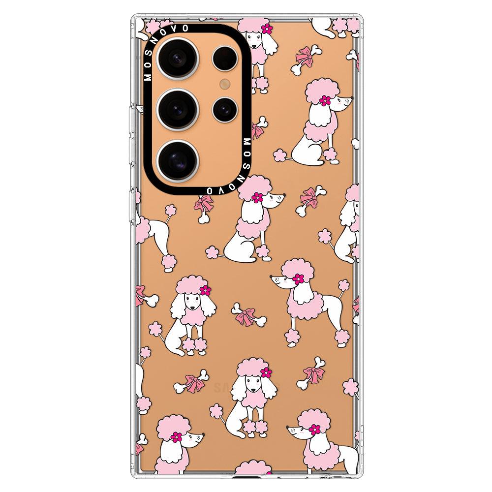 Pink Poodle Phone Case - Samsung Galaxy S24 Ultra Case - MOSNOVO