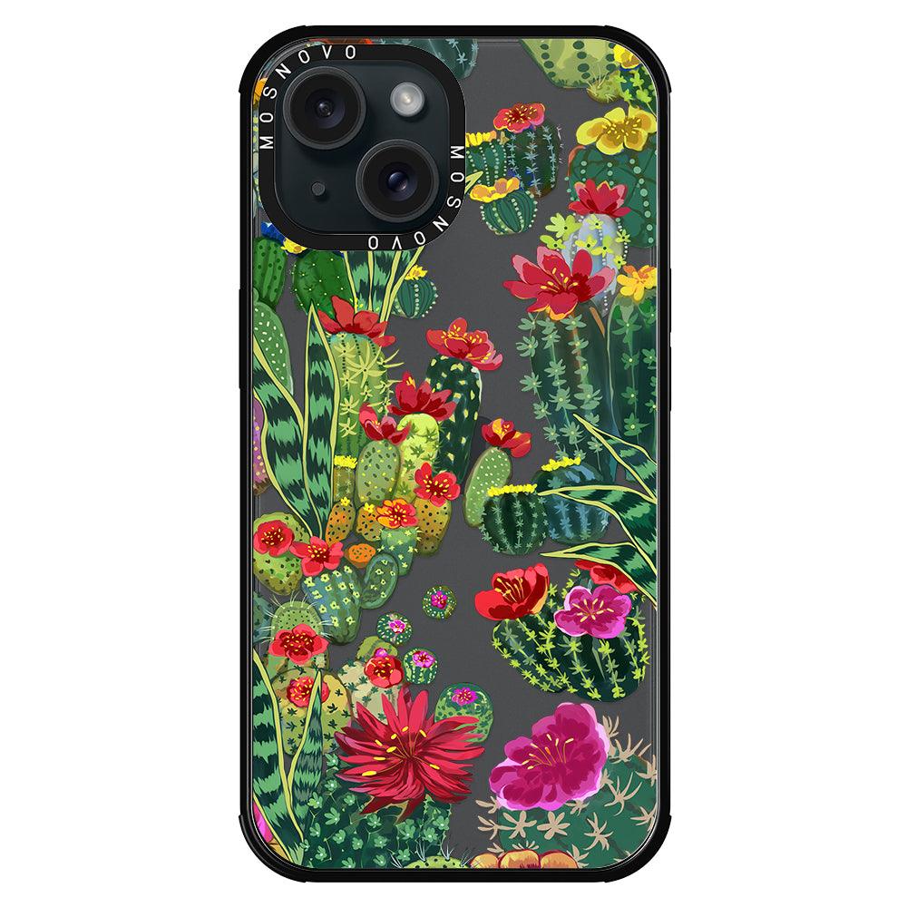 Cactus Garden Phone Case - iPhone 15 Plus Case - MOSNOVO