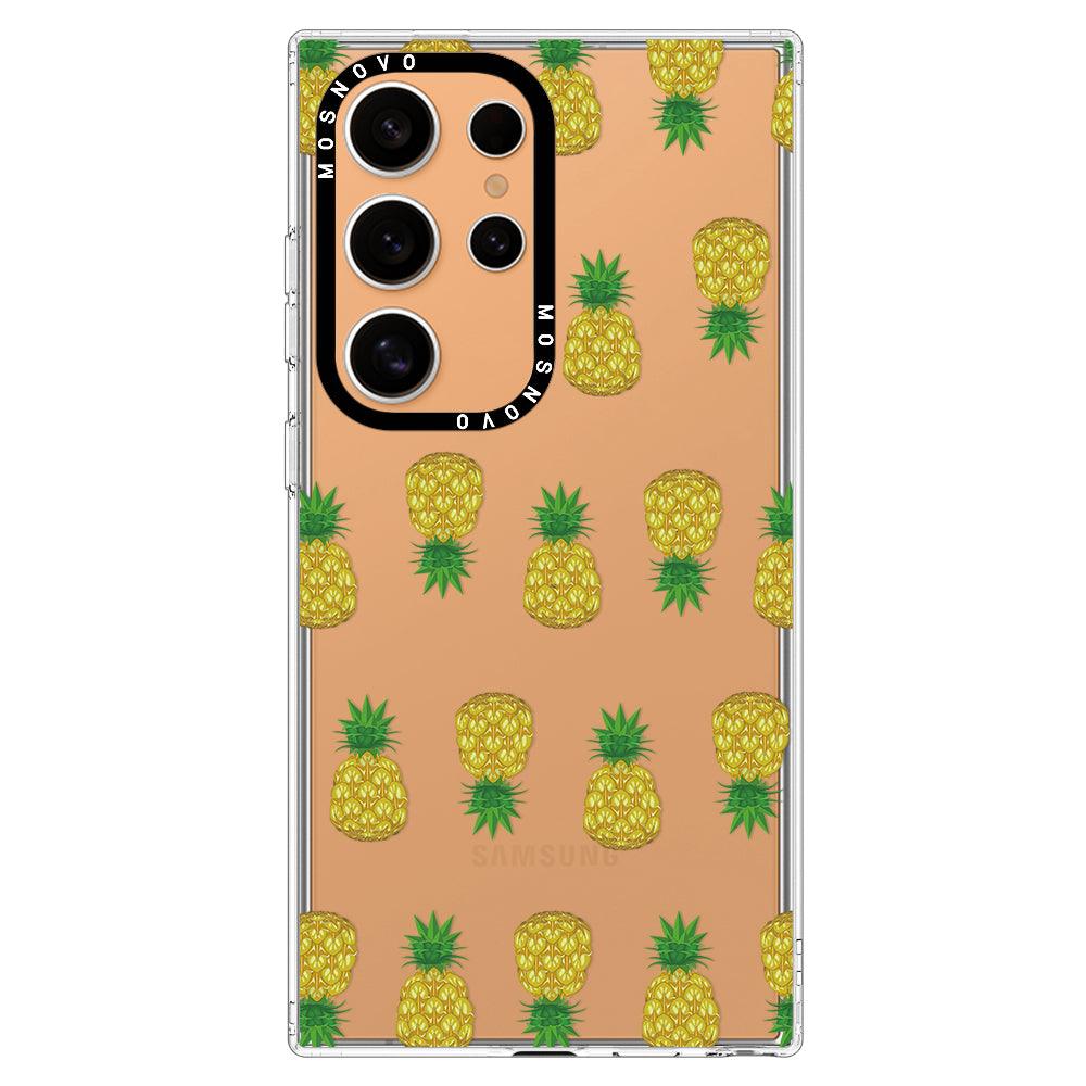 Cute Hawaiian Pineapple Phone Case - Samsung Galaxy S24 Ultra Case - MOSNOVO