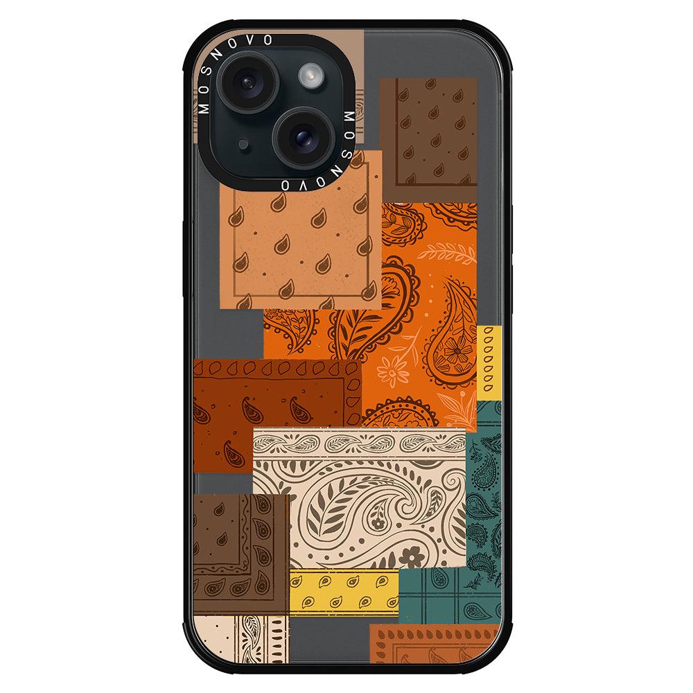 Vintage Paisley Phone Case - iPhone 15 Plus Case - MOSNOVO