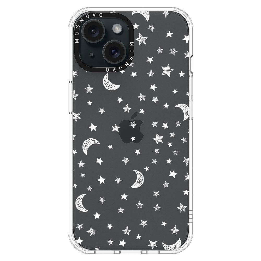 Night Moon Sky Phone Case - iPhone 15 Plus Case - MOSNOVO