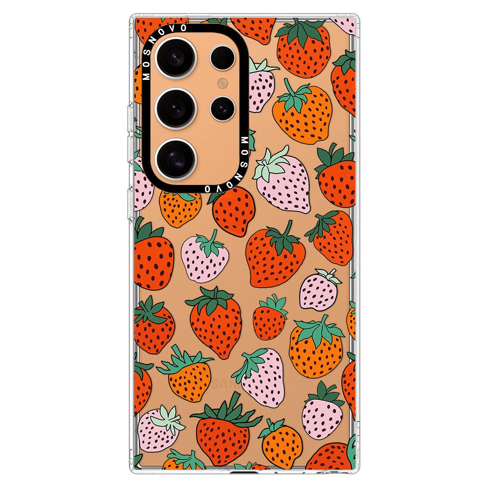 Cute Strawberry Phone Case - Samsung Galaxy S24 Ultra Case - MOSNOVO