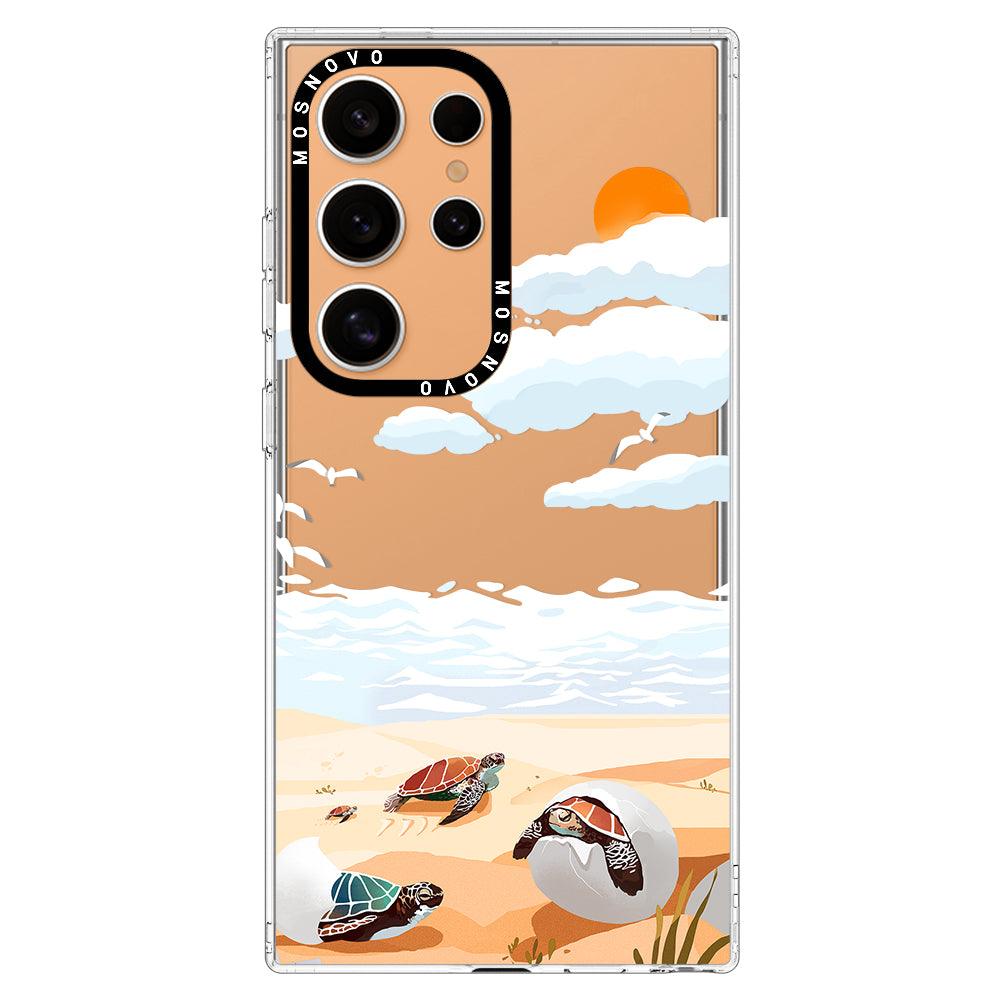 Baby Sea Turtle Phone Case - Samsung Galaxy S24 Ultra Case - MOSNOVO