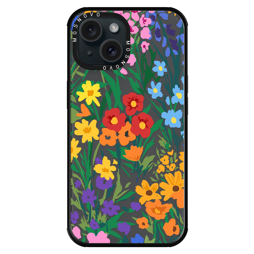 Spring Botanical Flower Floral Phone Case - iPhone 15 Plus Case - MOSNOVO