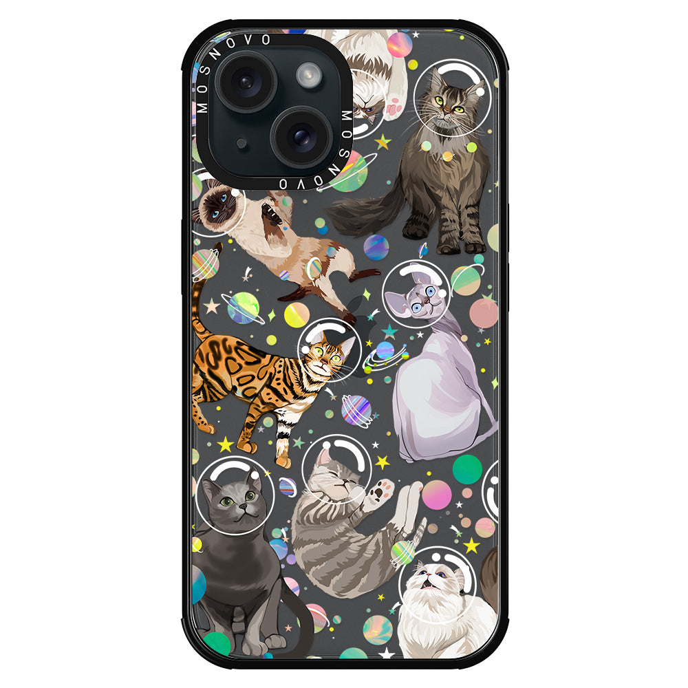 Space Cat Phone Case - iPhone 15 Case - MOSNOVO