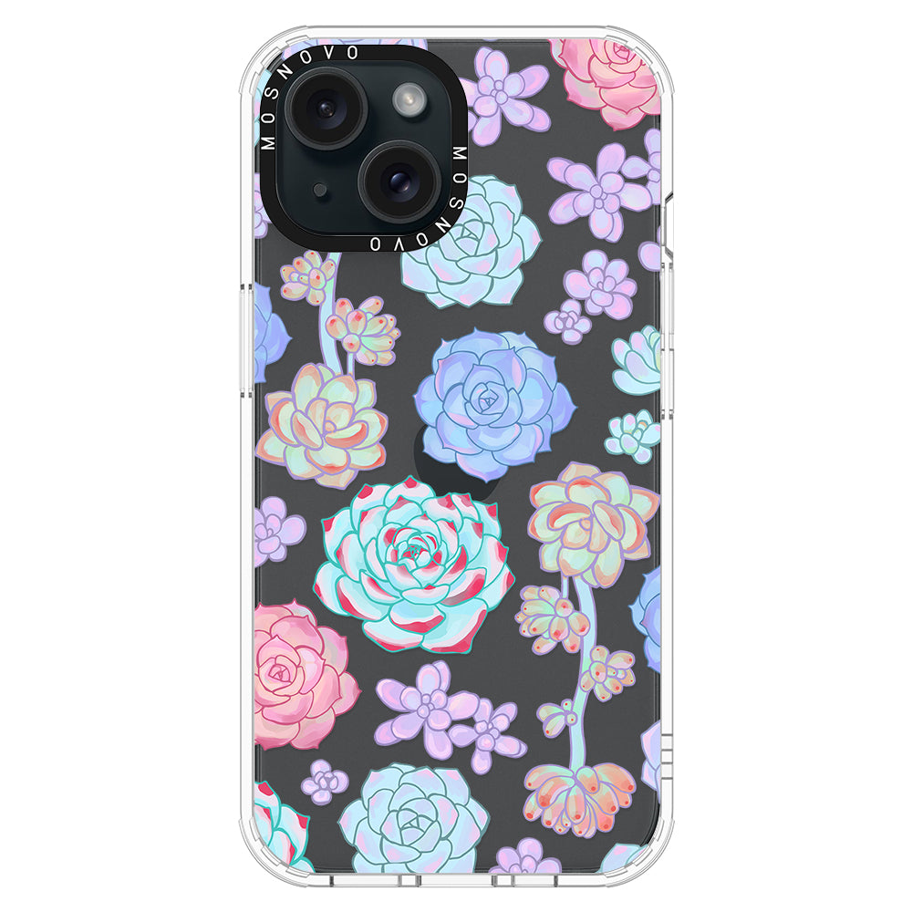 Succulents Phone Case - iPhone 15 Plus Case - MOSNOVO